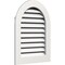 Ekena Millwork Round Top Gable Vent Functional, PVC Gable Vent w/ 1" x 4" Flat Trim Frame, 32"W x 34"H GVPRT32X3401FUN - alternate 2